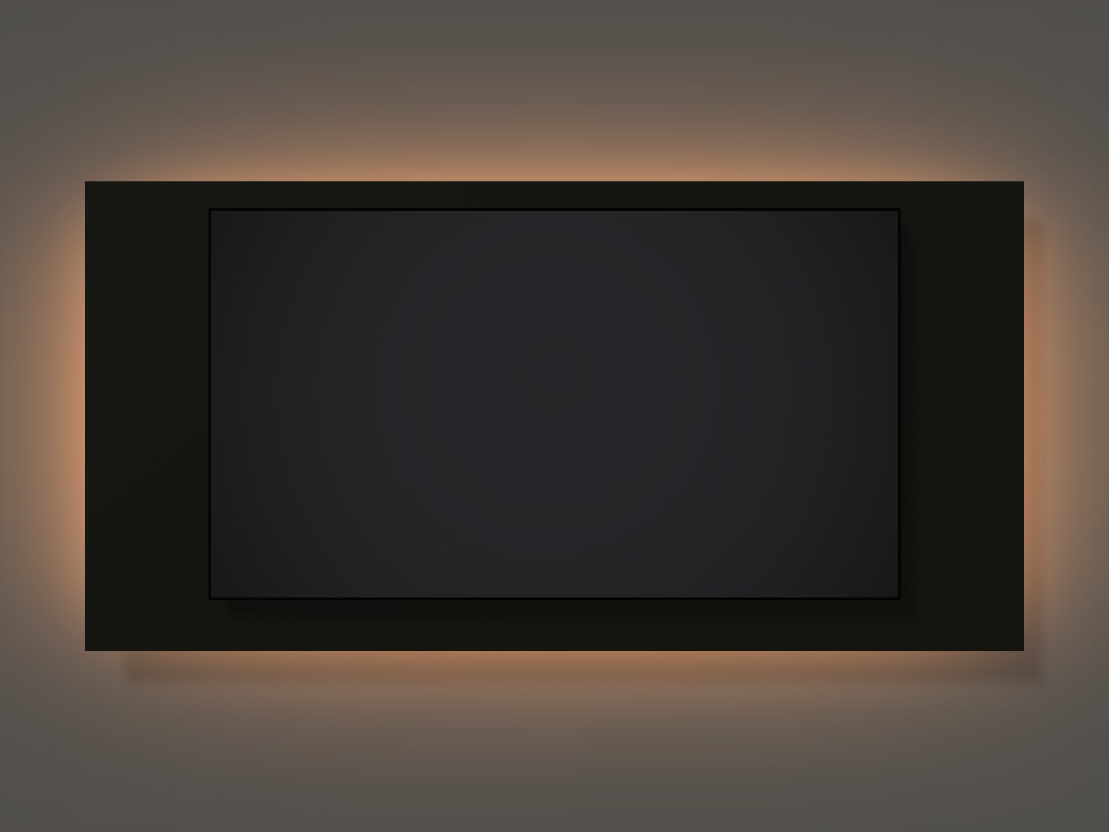 Wandpaneel mdf gespoten met ledverlichting