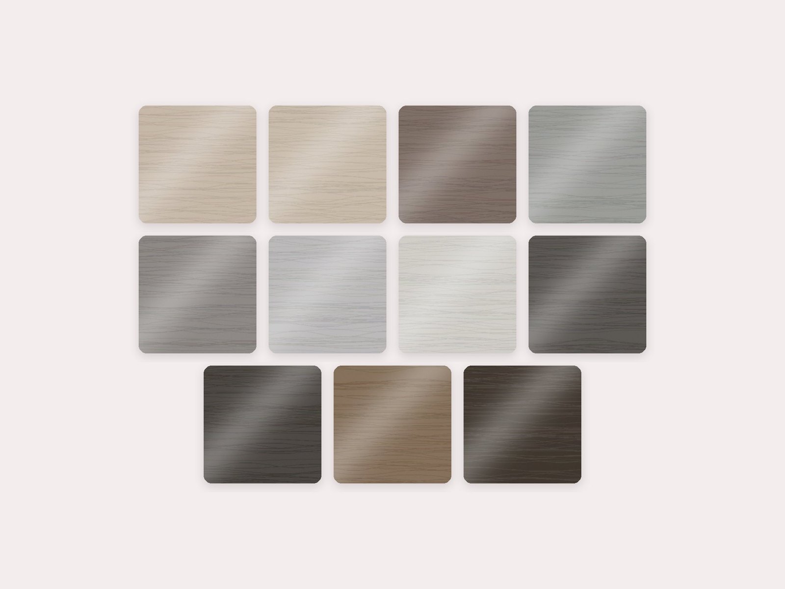 Eiken fineer mat metallic