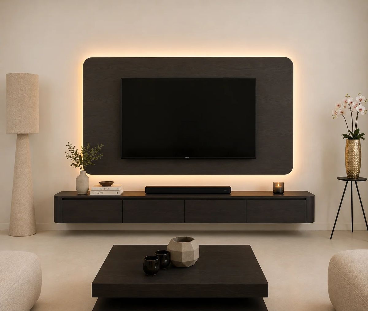 TV-paneel Eiken fineer